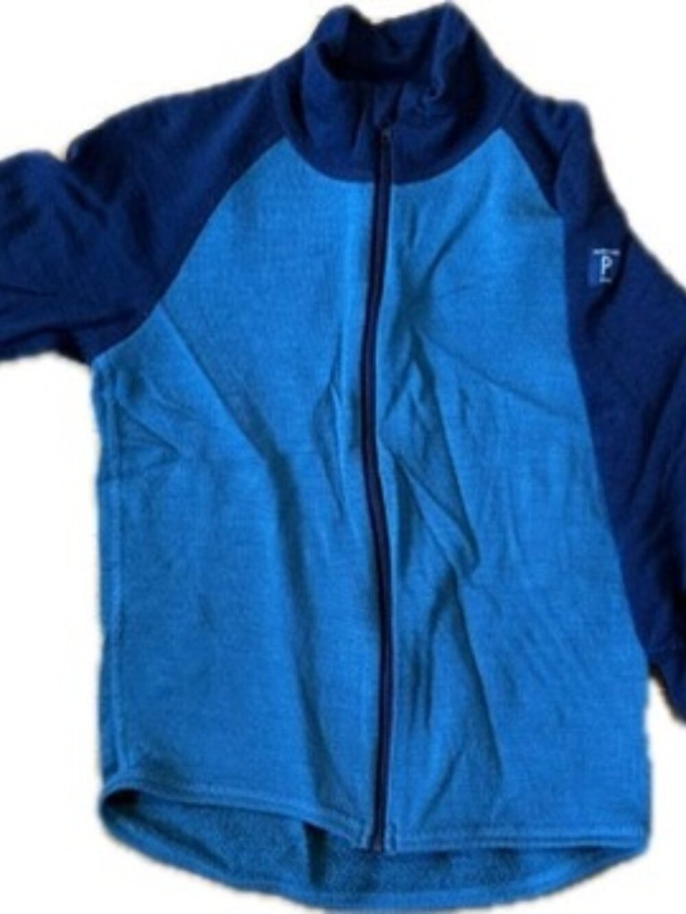 Polarn O. Pyret 100% Wool Terry Zipper Cardigan Sz 2-4 Years